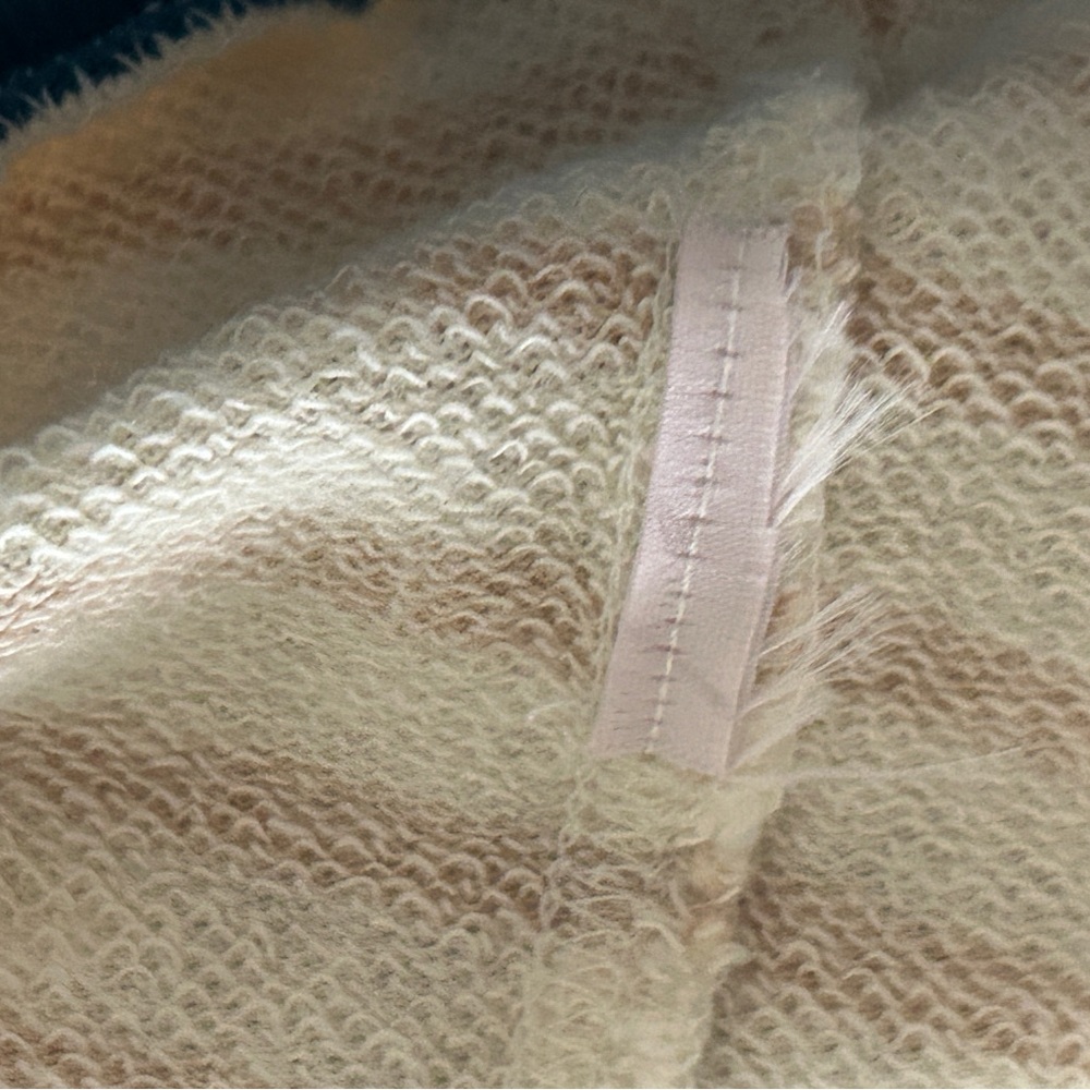 Pilcro Striped Sweatshirt in Cream and Blue Womens XL - Picture 5 of 6